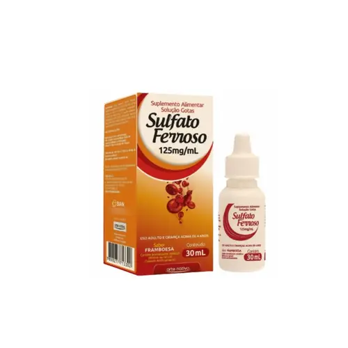 Sulfato Ferroso Gotas Arte Nativa Com 30ml