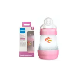 Mamadeira MAM Easy Start Anti Cólica Cor Rosa Com 160ml