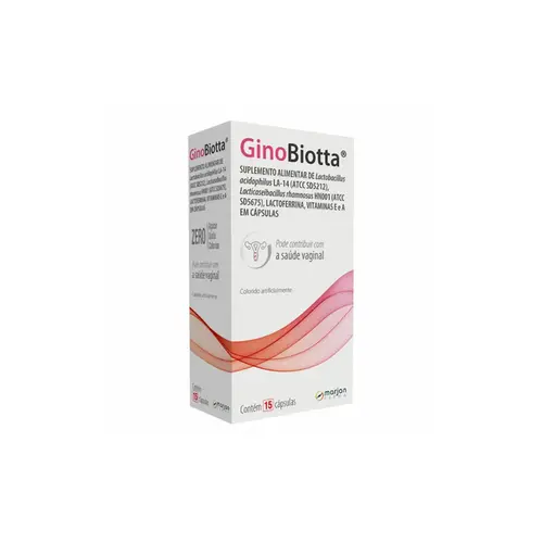 Suplemento Alimentar GinoBiotta Com 15 Cápsulas