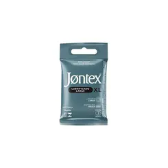 Preservativo Lubrificado Jontex Xl Com 3 Unidades