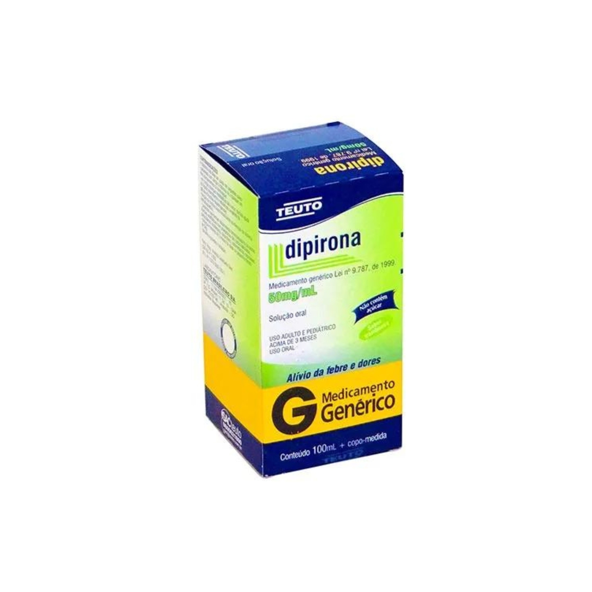 Dipirona Monoidratada 50mg/mL com 100ml de solução oral + copo medidor ...