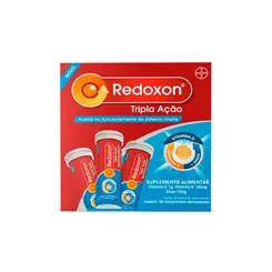 Redoxon Vitamina C Tripla Ação Com 30 Comprimidos Efervescentes