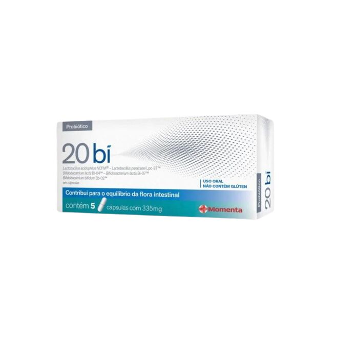 Probiótico Antidiarreico 20 bi com 5 cápsulas - Probiótico ...