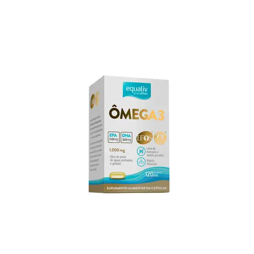 Ômega 3 1000mg Com Equaliv Com 120 Cápsulas