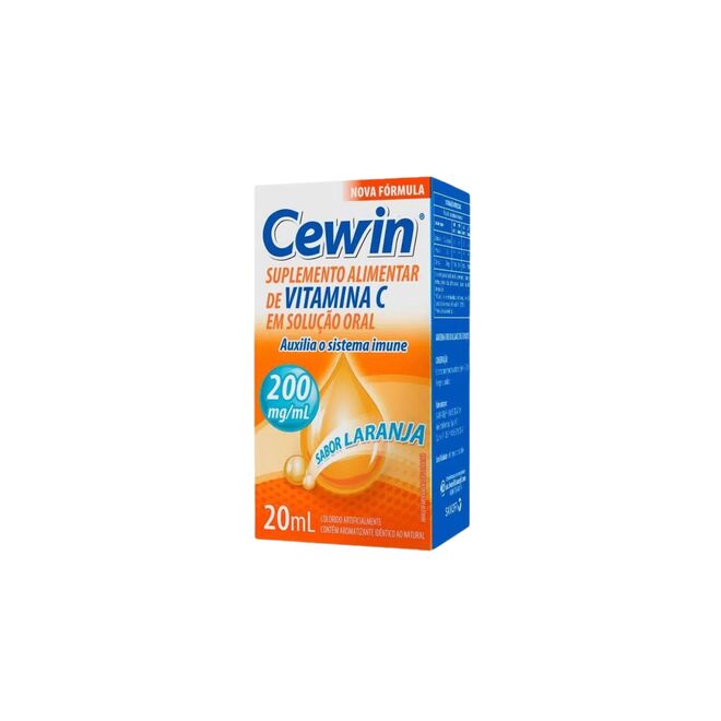 Vitamina C Em gotas Cewin 200mg/ml Sabor Laranja 20ml - Vitamina C Em ...