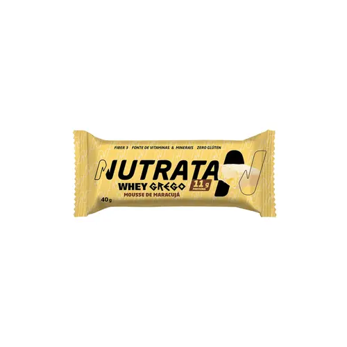 Barra Whey Grego Nutrata Mousse de Maracujá Com 40g