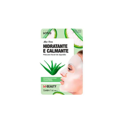 Máscara Facial Kiss Aloe Vera New York Com 1 Unidade
