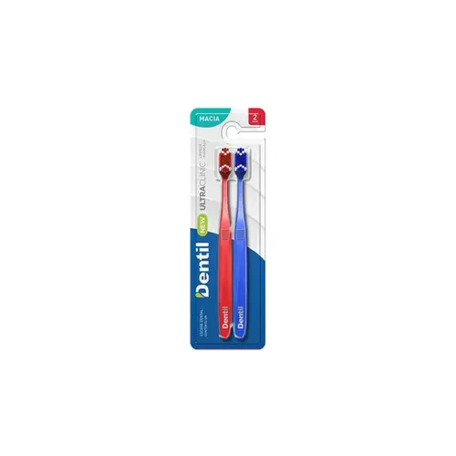 Escova Dental Dentil New Ultra Macia Com 2 Unidades