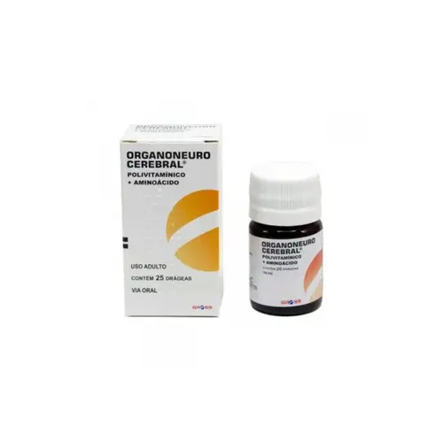 Polivitamínico Organoneuro Cerebral Com 25 Drágeas