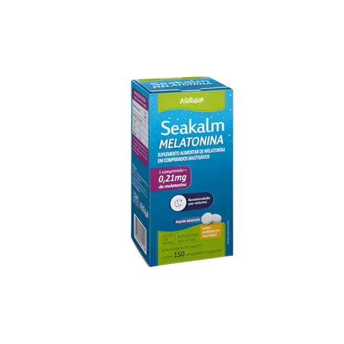Melatonina Seakalm 150 Comprimidos Mastigáveis