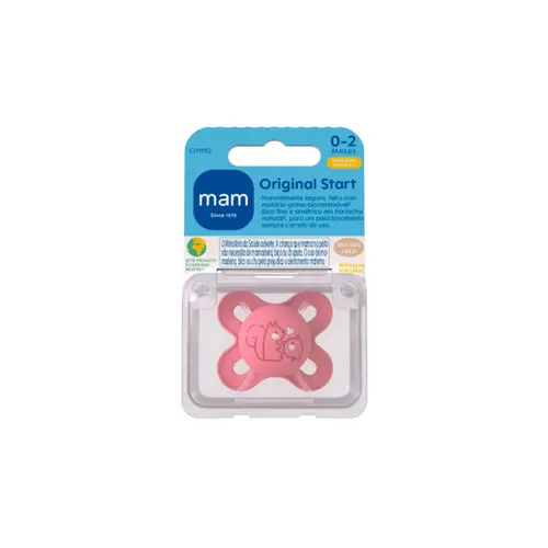 Chupeta MAM Original 0-2 Meses Rosa Com 1 Unidade