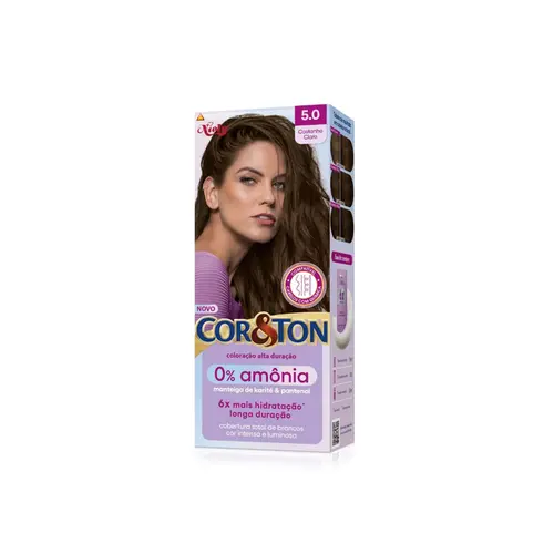 Tintura Cor & Ton 0% Amônia Castanho Claro 5.0