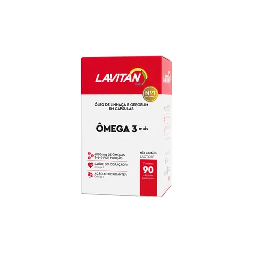 Lavitan Ômega 3 Mais com 90 cápsulas