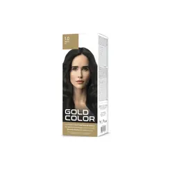 Kit Tintura Gold Color 1.0 Preto