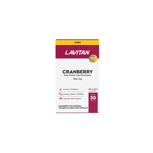 Lavitan Cranberry Com 30 Cápsulas