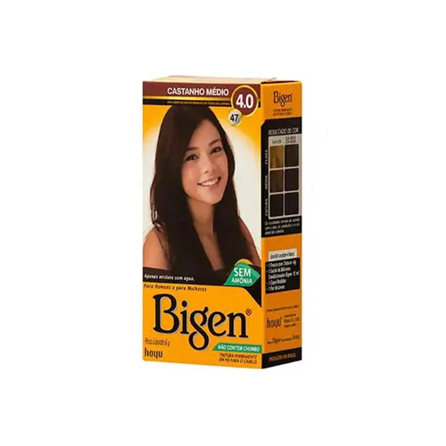 Tintura Bigen 4.0 Castanho Medio Com 1 Unidade