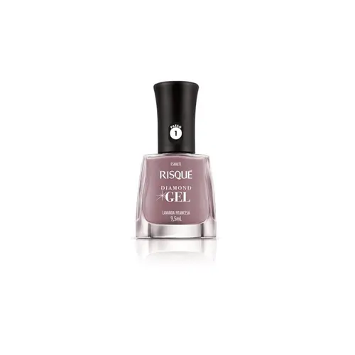 Esmalte Risqué Diamond Gel Lavanda Francesa Com 9,5ml