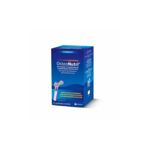 Osteonutri Cálcio 600mg+Vitamina D 400UI Com 30 Comprimidos