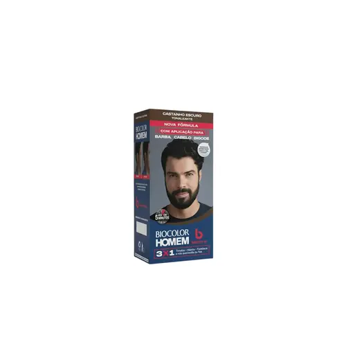 Tonalizante Biocolor Homem Bozzano Castanho Escuro 1 Unidade