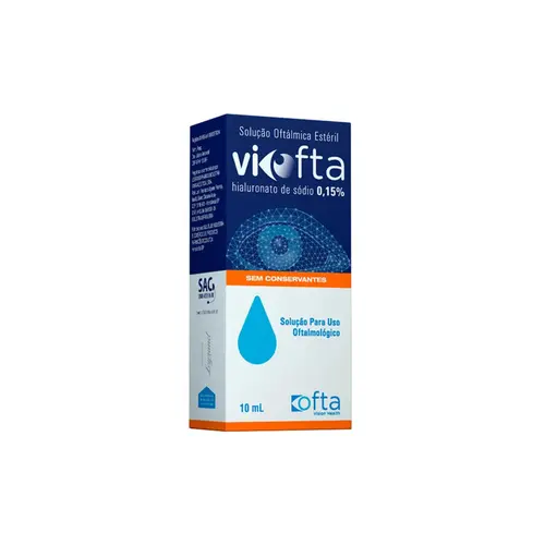 Solução Oftálmica Estéril ViOfta 0,15% Com 10ml