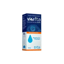 Solução Oftálmica Estéril ViOfta 0,15% Com 10ml
