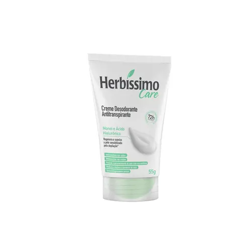 Desodorante Creme Herbíssimo Care Monoi e Ácido Hialurónico Com 55g