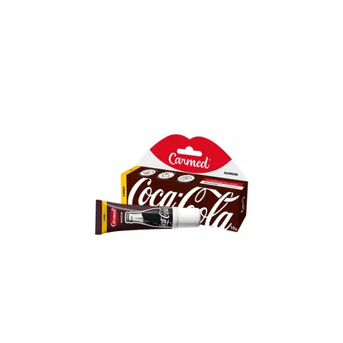Carmed Hidratante Labial Coca-Cola Marrom Com 10g