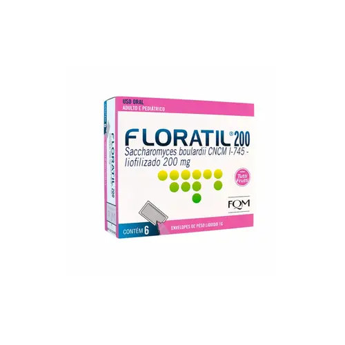 Floratil Adulto E Pediátrico 200mg Com 6 Envelopes