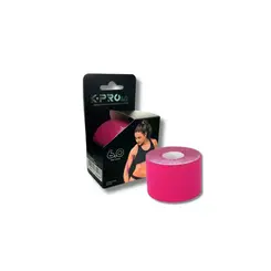 Bandagem Elástica Adesiva K-pro 6.0 Rosa 6m X 5cm Com 1 Unidade