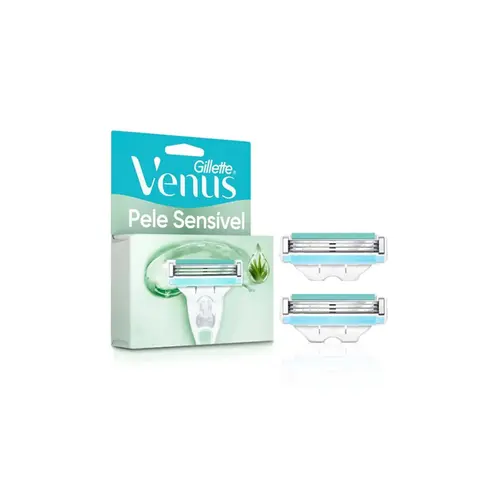 Carga para Aparelho Gillette Venus Pele Sensível 2 unidades