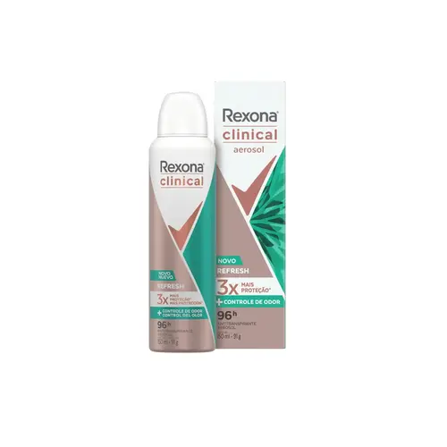 Desodorante Aerosol Rexona Clinical Refresh Feminino 150ml