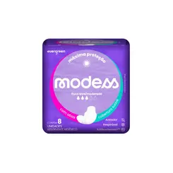 Absorvente Modess Com Abas Com 8 Unidades