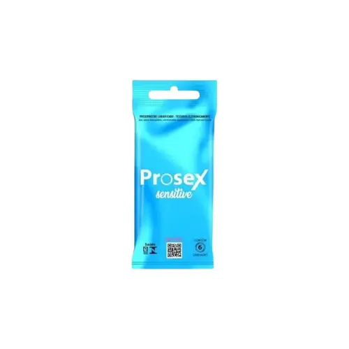 Preservativo Prosex Sensitive Com 6 Unidades