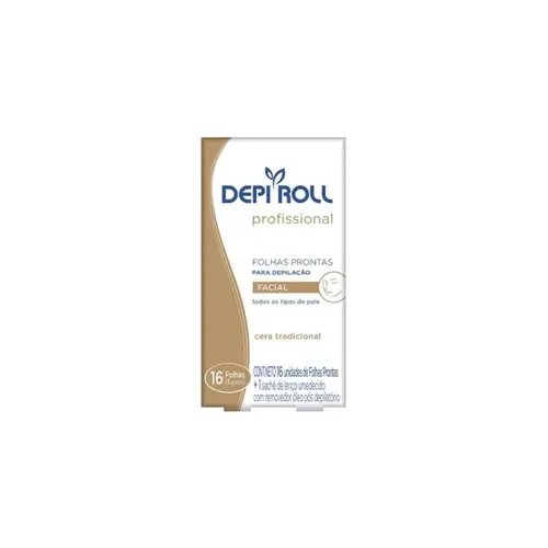 Folhas Depilatórias Faciais DepiRoll - Mel Cera Tradicional