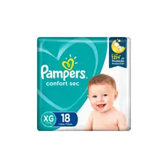 Fralda Pampers Confort Sec XG Com 18 Unidades