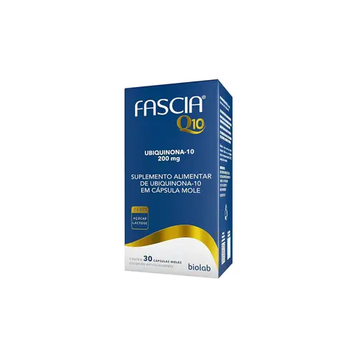 Fascia Q10 200mg Biolab Com 30 Cápsulas