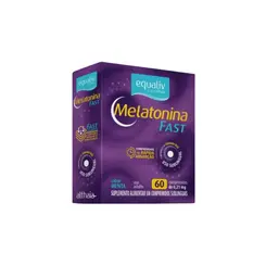 Melatonina Fast Menta Equaliv Com 60 Comprimidos Sublinguais