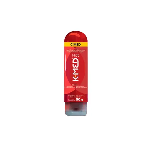 Gel Lubrificante Íntimo K-Med Hot Com 50g