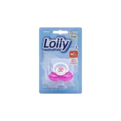 Chupeta Lolly Zoo Bona Sil Redonda T1 Rosa 1 Unidade