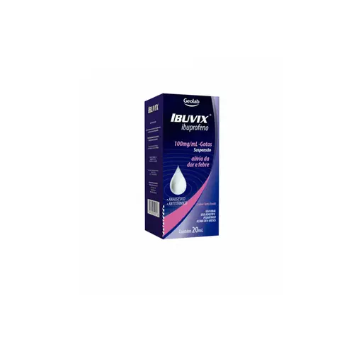 Ibuvix Ibuprofeno 100mg Gotas Com 20ml
