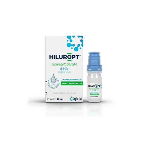 Hiluropt Hialuronato de Sódio 0,15% Solução Oftálmica Com 10ml