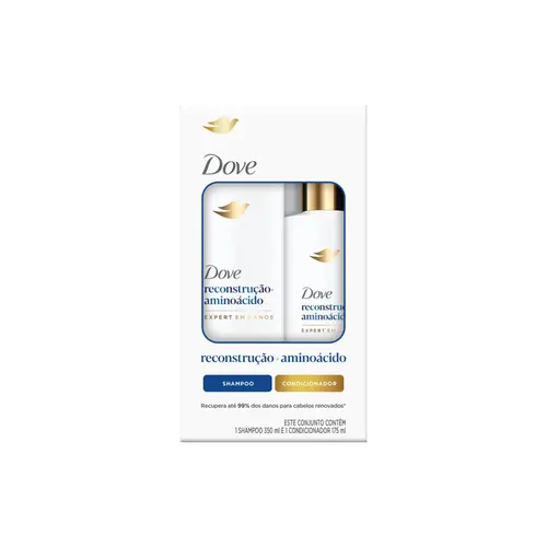 Kit Dove Reconstrução Shampoo 350ml + Condicionador 175ml