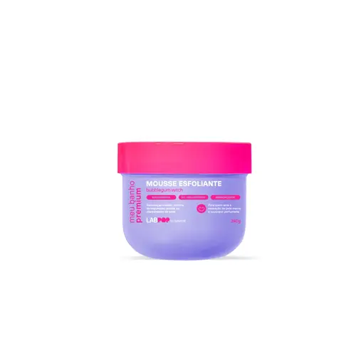 Mousse Esfoliante Labotrat LobPOP Bubblegum Com 240ml
