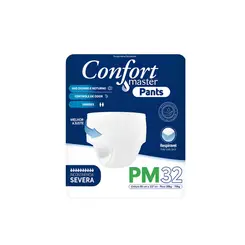 Fralda Geriatrica Confort Master Pants P/M Com 32 Unidades