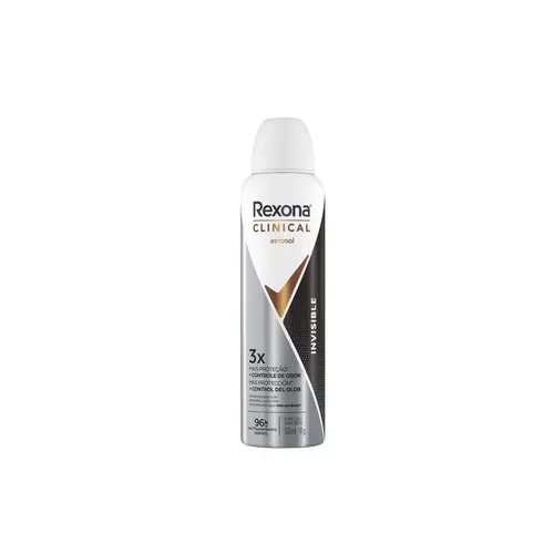 Desodorante Aerosol Rexona Clinical Invisible Com 150ml