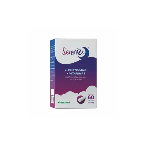 Serenizz Melatonina 500mg Herbamed Com 60 Cápsulas