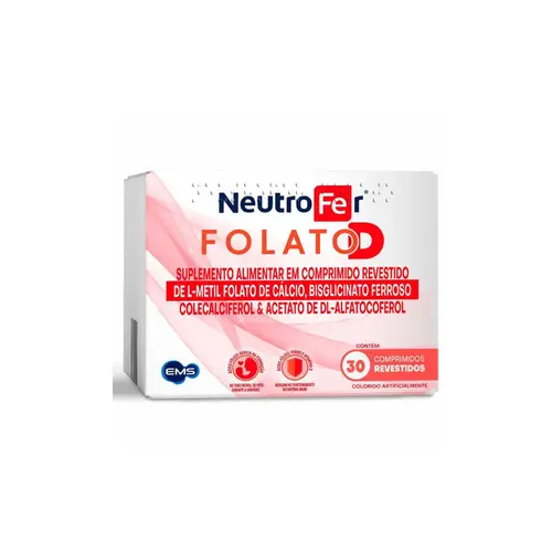 NeutroFer Folato D EMS Com 30 Comprimidos