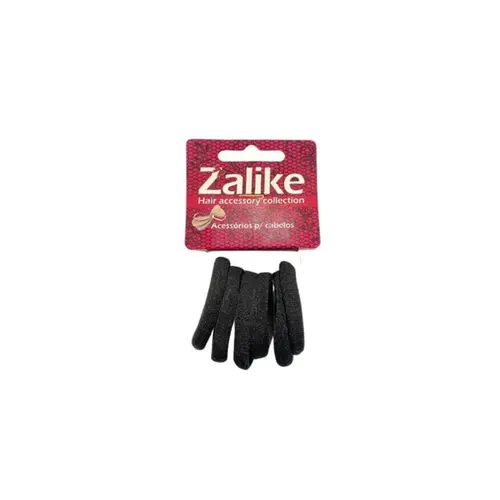 Elastico Zalike Meia Tradicional Preta Com 6 Unidades