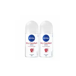 Kit Desodorante Nivea Dry Comfort Roll-On Com  2 Unidades Com 50ml Cada