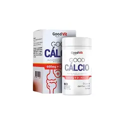 Cálcio D 500mg + 400UI Good Vit Com 60 Cápsulas